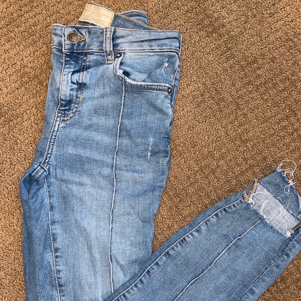 Free People high waisted skinny jeans